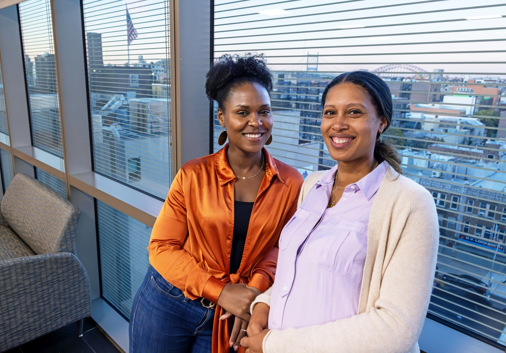 Shanelle with Dr. Micaela Bayard (right), a rheumatologist and lupus expert at Mount Sinai Health Systems in Queens, New York City.
